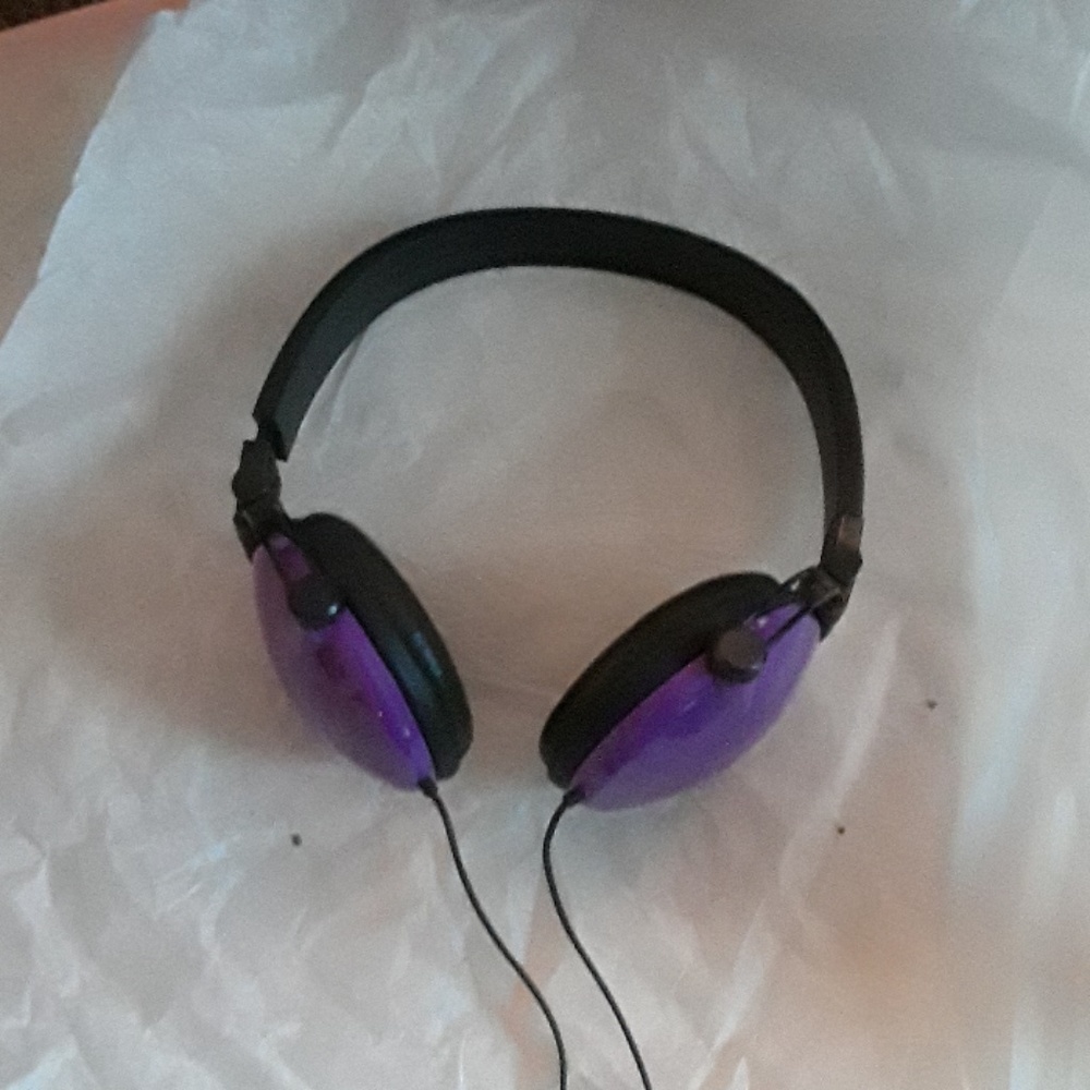 Purple headphones